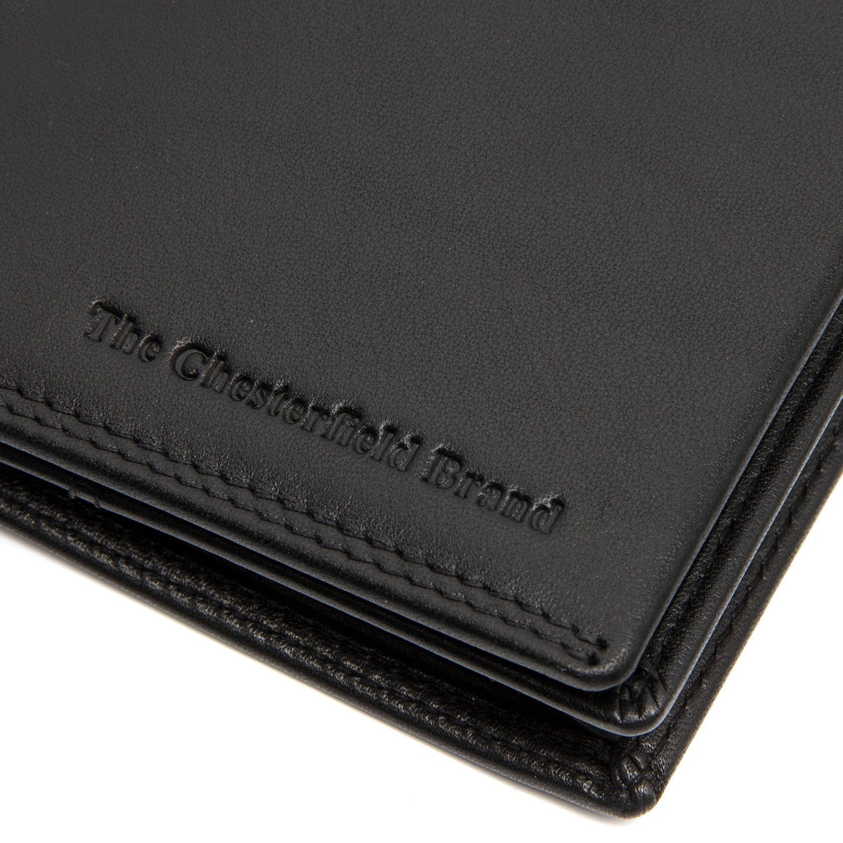 Solid Antique Brass Hardware &amp; Heavy-Duty Dual Zipper Detail on Vincent Full-Grain Leather Wallet メンズ