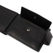 Solid Antique Brass Hardware &amp; Heavy-Duty Dual Zipper Detail on Yamba Full-Grain Leather Wallet メンズ