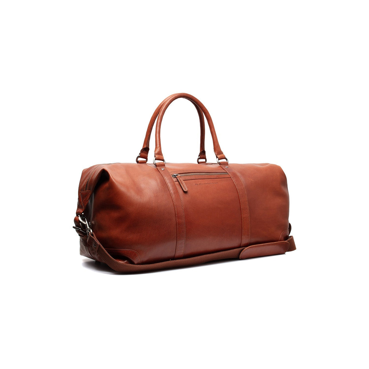 Cavoli Full-Grain Leather Weekender Bag レディース in Classic 100% Full-Grain Leather - Full Exterior Front Profile View | Buy Online