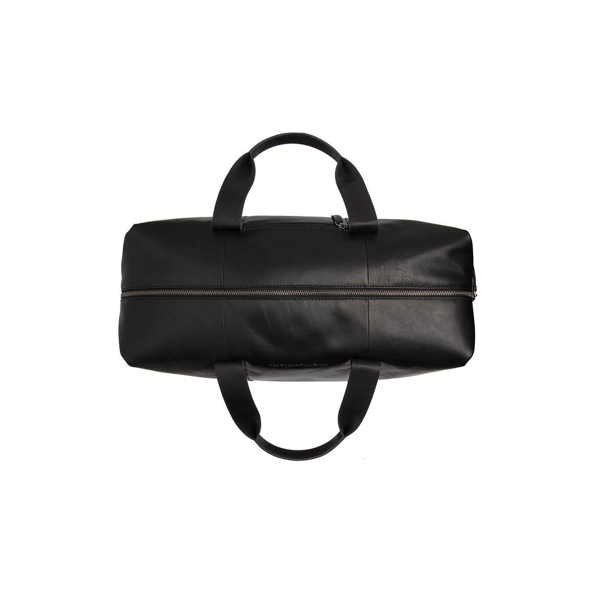 Solid Antique Brass Hardware &amp; Heavy-Duty Dual Zipper Detail on Conor Full-Grain Leather Weekender Bag レディース