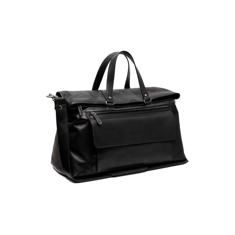 Lazio Full-Grain Leather Weekender Bag in Classic 100% Full-Grain Leather - Full Exterior Front Profile View | Buy Online