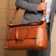 Lazio Full-Grain Leather Weekender Bag レディース – alternate product view 2