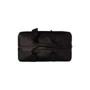 Portsmouth Full-Grain Leather Weekender Bag レディース - Structured Side Profile Showing Gusset Depth &amp; Expansion Capacity
