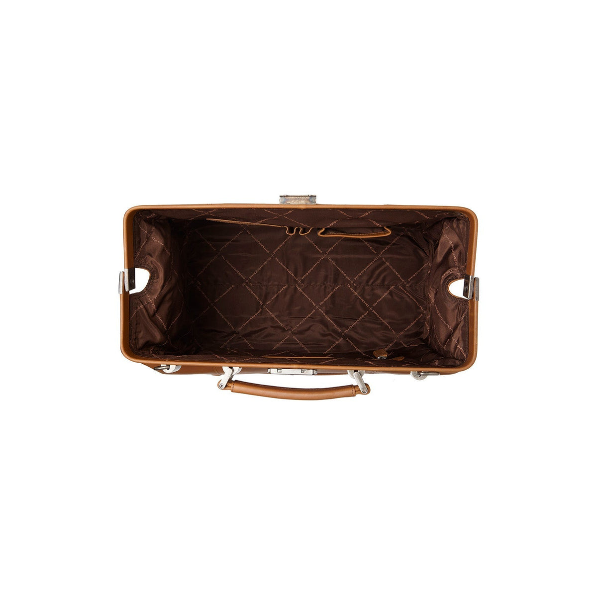 Solid Antique Brass Hardware &amp; Heavy-Duty Dual Zipper Detail on Texel Full-Grain Leather Weekender Bag レディース