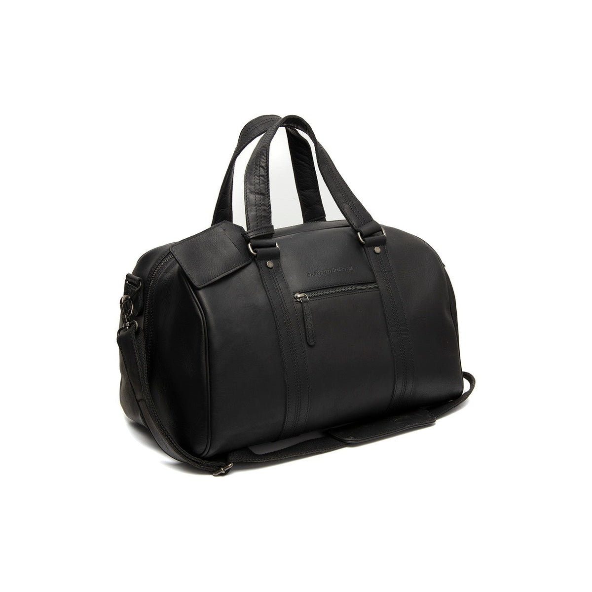 Volenza Full-Grain Leather Weekender Bag レディース in Classic 100% Full-Grain Leather - Full Exterior Front Profile View | Buy Online