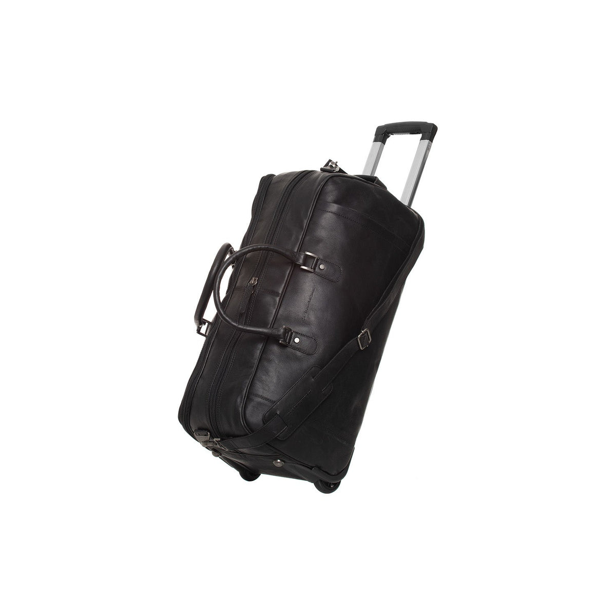 Leather Weekender Trolley Jayven レディース in Classic 100% Full-Grain Leather - Full Exterior Front Profile View | Buy Online