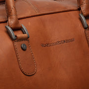 Cognac Leather Weekender Trolley Jayven レディース, detail view 3