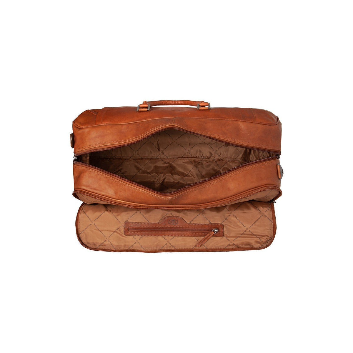 Cognac Leather Weekender Trolley Jayven レディース, detail view 4