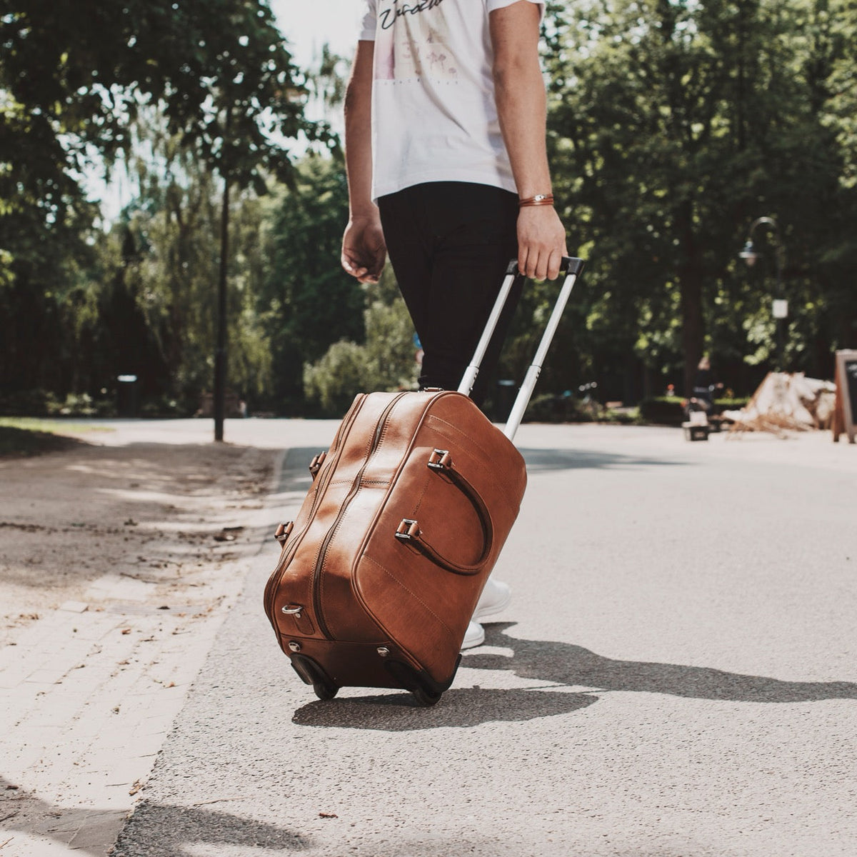 Leather Weekender Trolley Jayven レディース – alternate product view 2