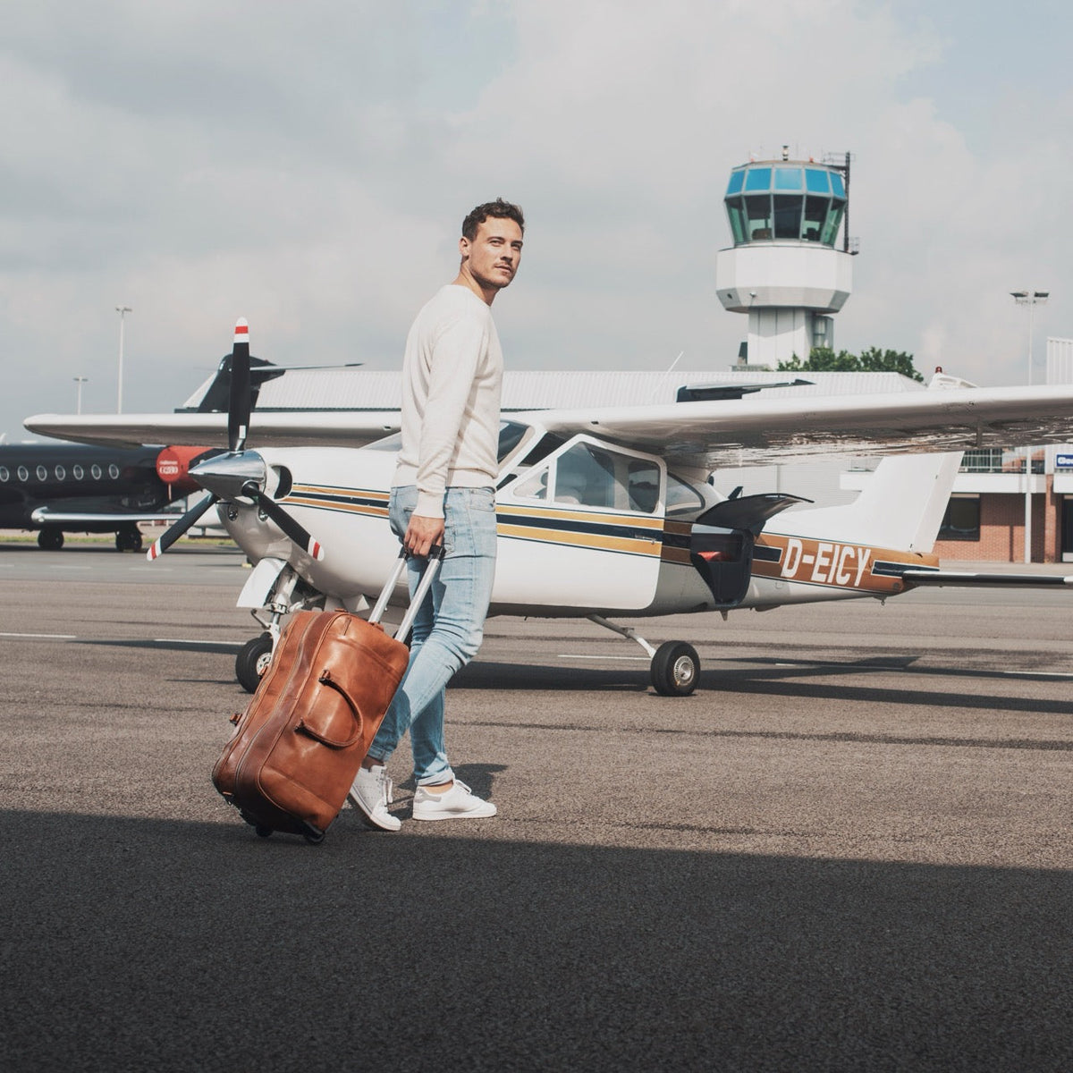 Leather Weekender Trolley Jayven レディース – alternate product view 3