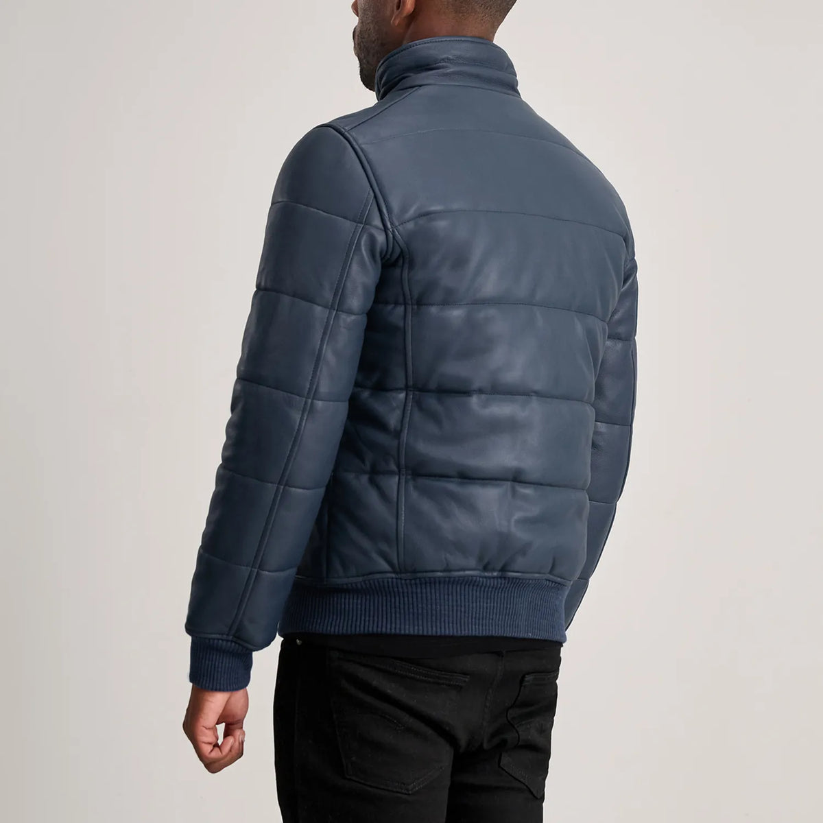Lucas レザーボンバージャケット メンズ – alternate product view 5