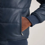 Lucas レザーボンバージャケット メンズ – alternate product view 6
