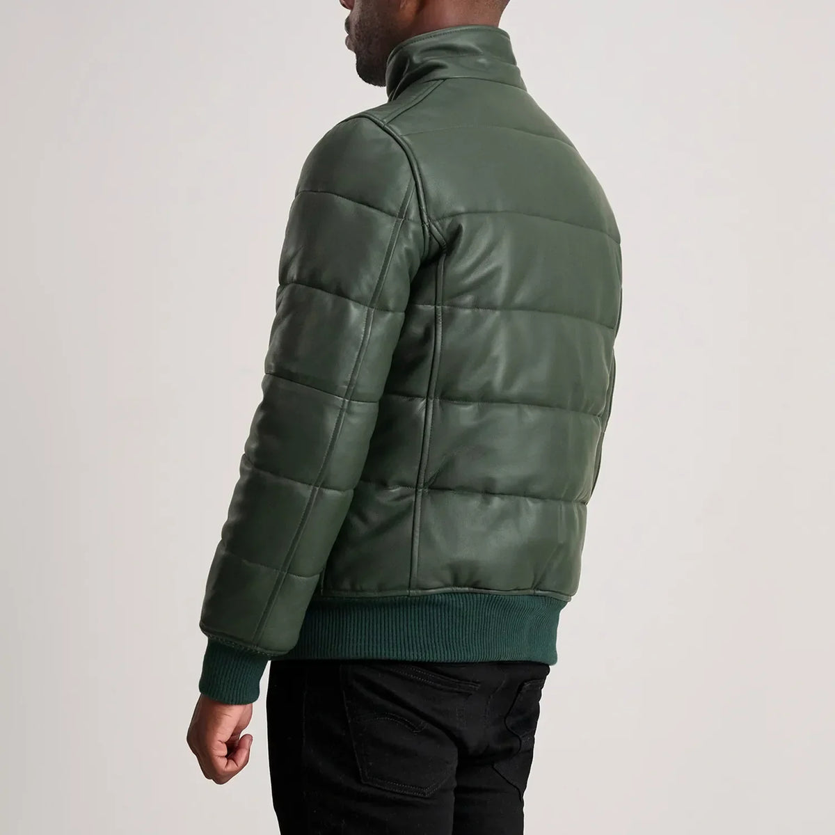 Lucas レザーボンバージャケット メンズ – alternate product view 5