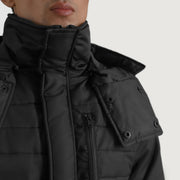 
内側ライニングビュー Showing Quilted Viscose Lining & 内側ユーティリティポケット2つ