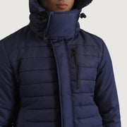 
内側ライニングビュー Showing Quilted Viscose Lining & 内側ユーティリティポケット2つ