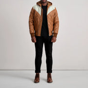 
Norman レザージャケット タン Puffer レザージャケット メンズ – alternate product view 3