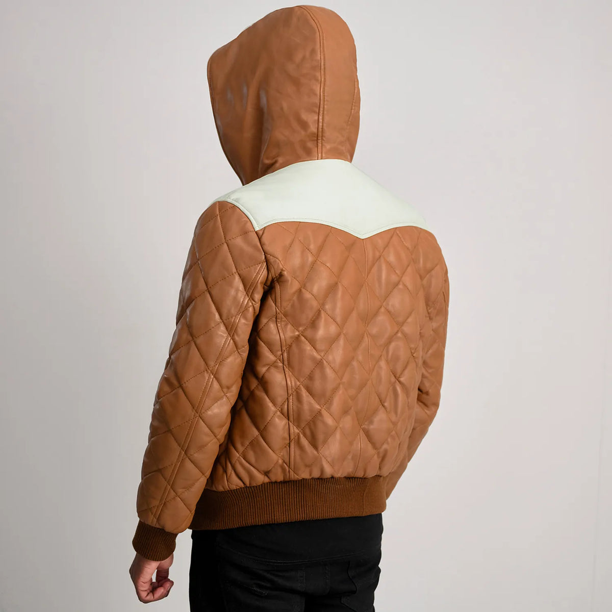 
Norman レザージャケット タン Puffer レザージャケット メンズ – alternate product view 5