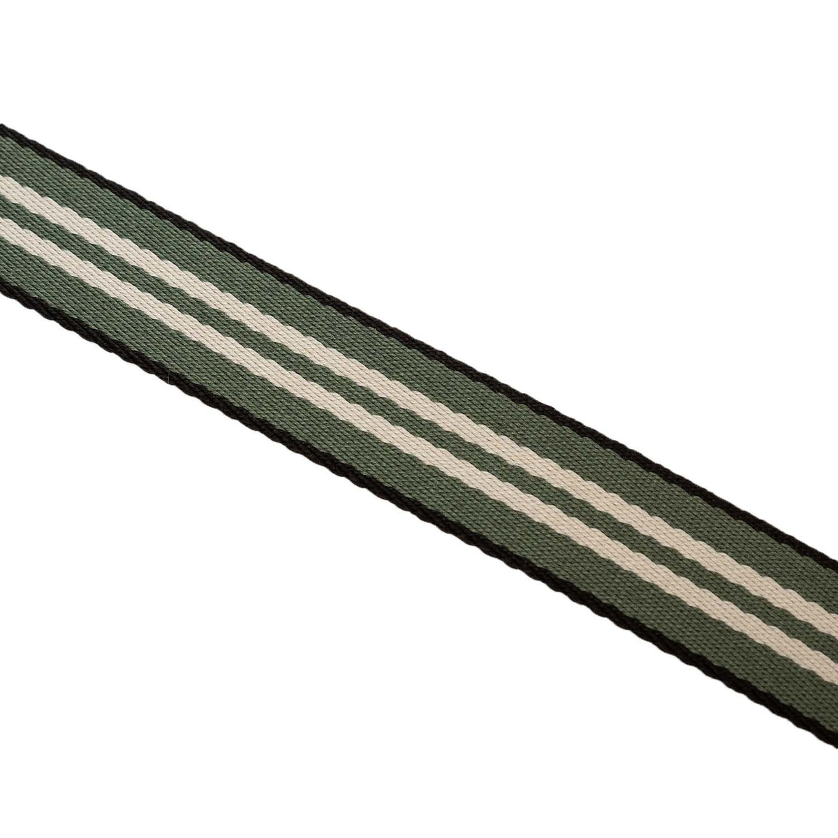 Close-Up Detail of Classic Collar & Heavy-Duty Zipper Hardware on Green Shoulder Strap