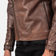 Raiden レザーライダースジャケット メンズ – alternate product view 6