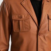 Ray Cutler レザージャケット メンズ – alternate product view 6