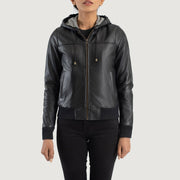 
Rebella Hooded レザーボンバージャケット レディース – alternate product view 4