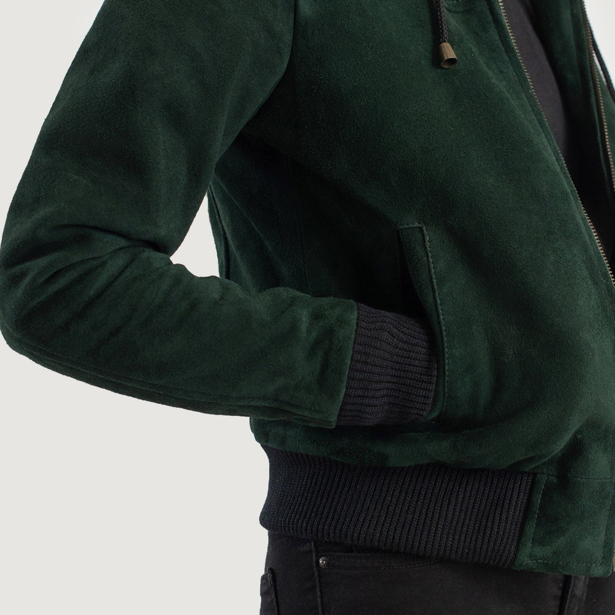 
内側ライニングビュー Showing Fleece Lined & 内側ユーティリティポケット2つ
