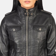 
Roslyn Hooded レザーボンバージャケット レディース – alternate product view 6