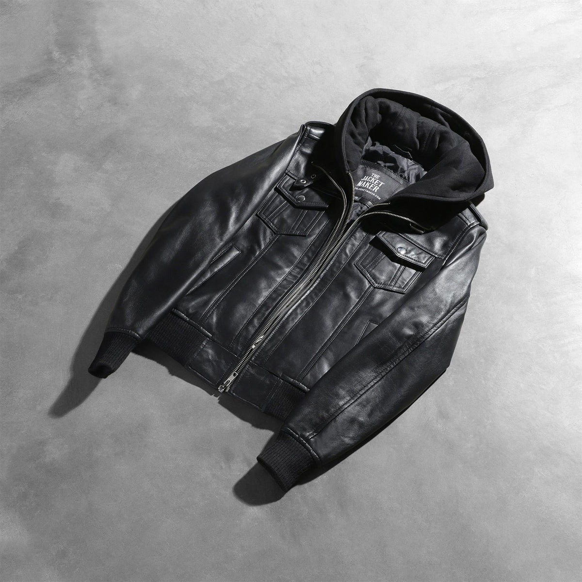 
Roslyn Hooded レザーボンバージャケット レディース – alternate product view 8