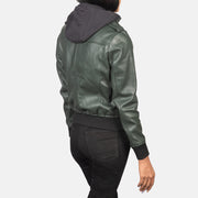 
Roslyn Hooded レザーボンバージャケット レディース – alternate product view 5