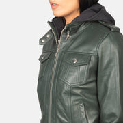 
Roslyn Hooded レザーボンバージャケット レディース – alternate product view 6