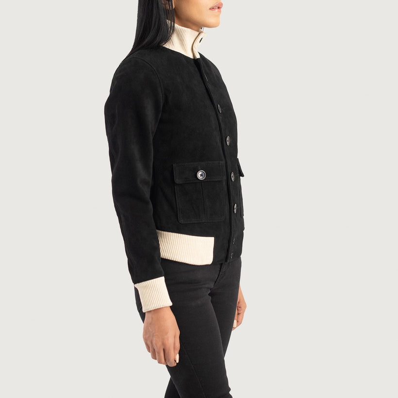 Sasha A1 レザーボンバージャケット レディース