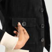 
内側ライニングビュー Showing Quilted Polyester Lining & 内側ユーティリティポケット2つ