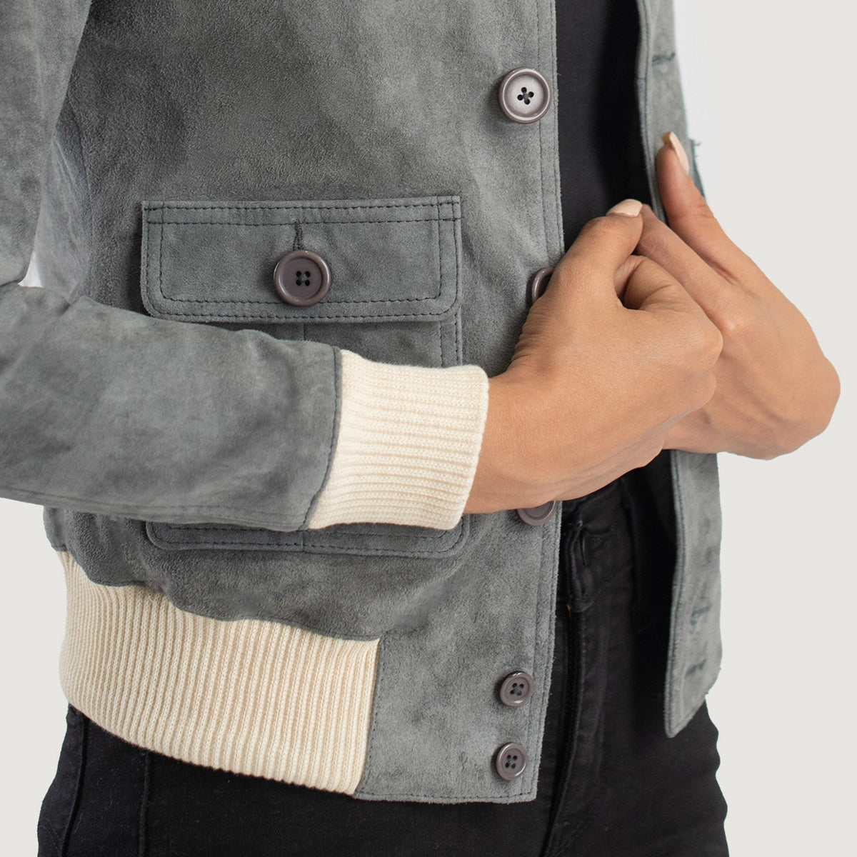 
Sasha A1 レザーボンバージャケット レディース – alternate product view 6
