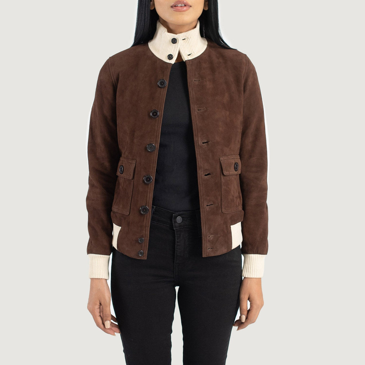 
Sasha A1 レザーボンバージャケット レディース – alternate product view 1