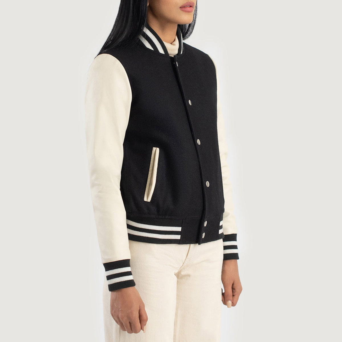 Savant Varsity レザージャケット レディース – alternate product view 2