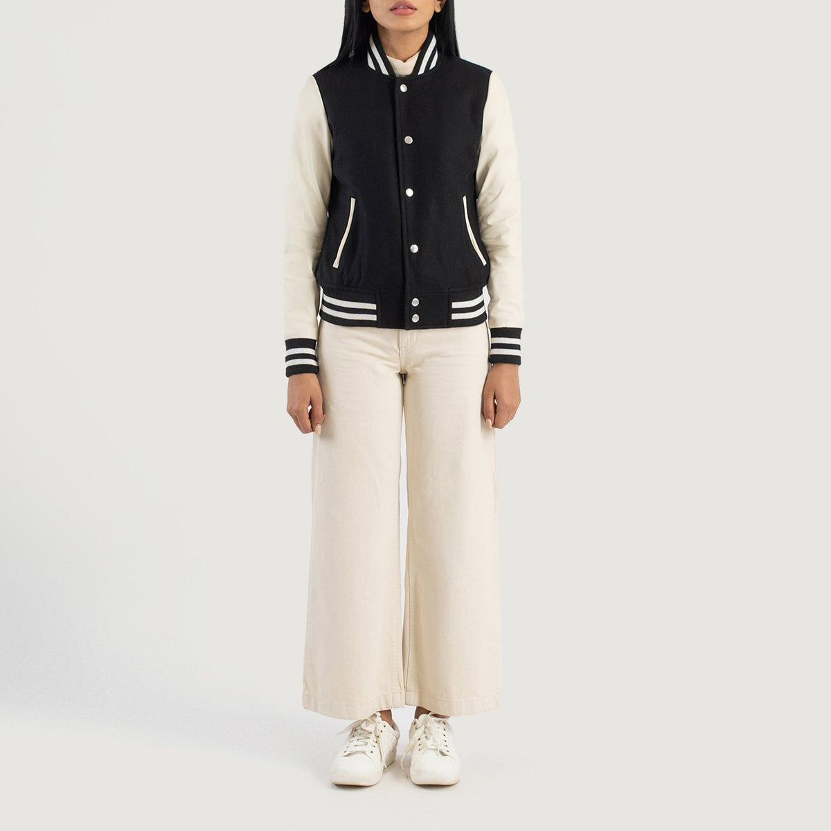 Savant Varsity レザージャケット レディース – alternate product view 3