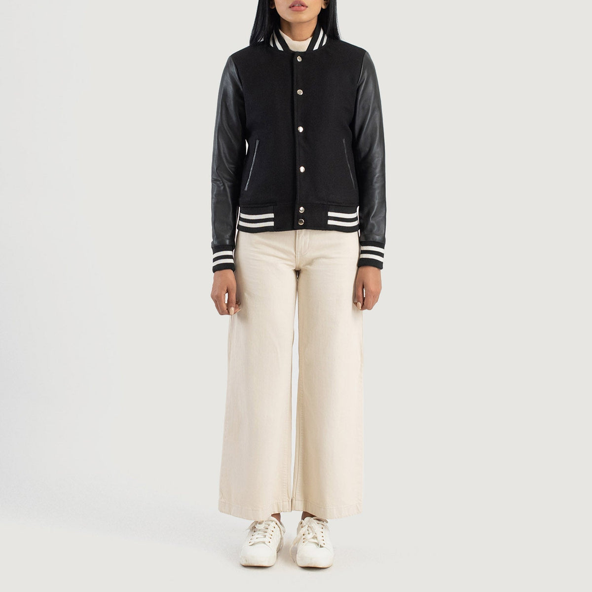 Savant Varsity レザージャケット レディース – alternate product view 3