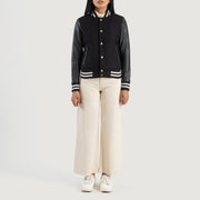 Savant Varsity レザージャケット レディース – alternate product view 3