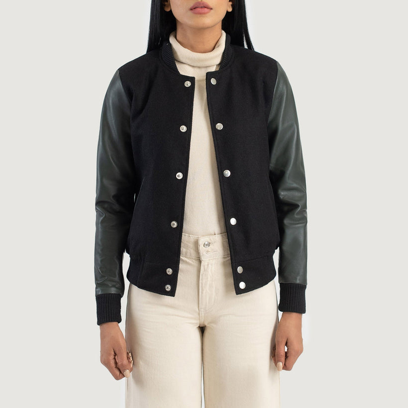 Savant Varsity レザージャケット レディース