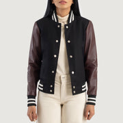 Savant Varsity レザージャケット レディース – alternate product view 1