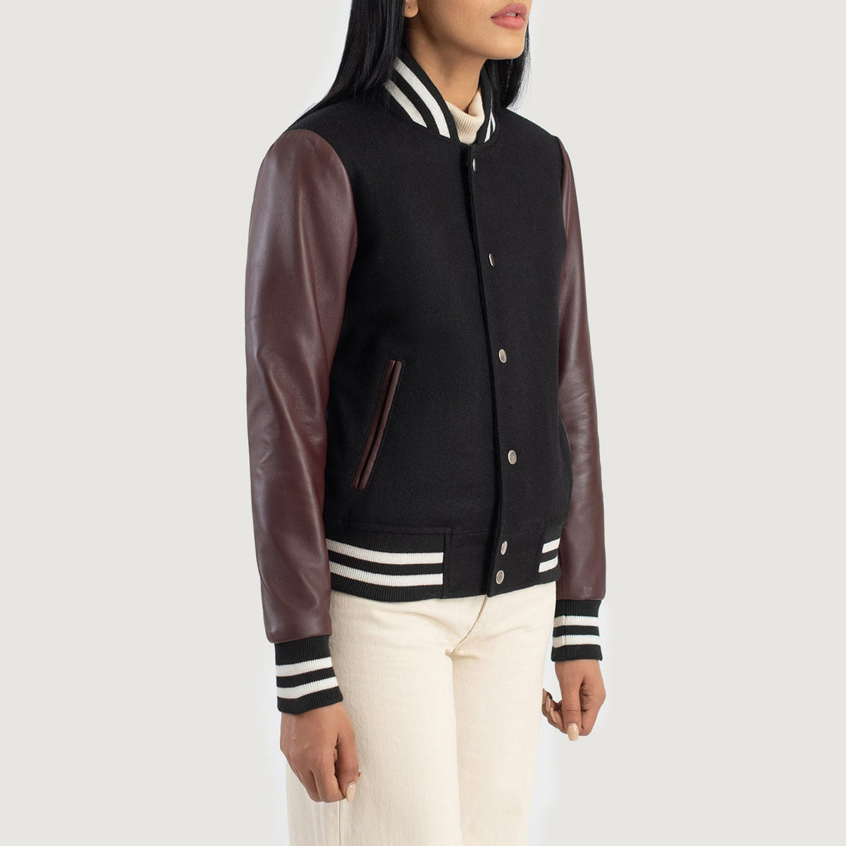 Savant Varsity レザージャケット レディース – alternate product view 2