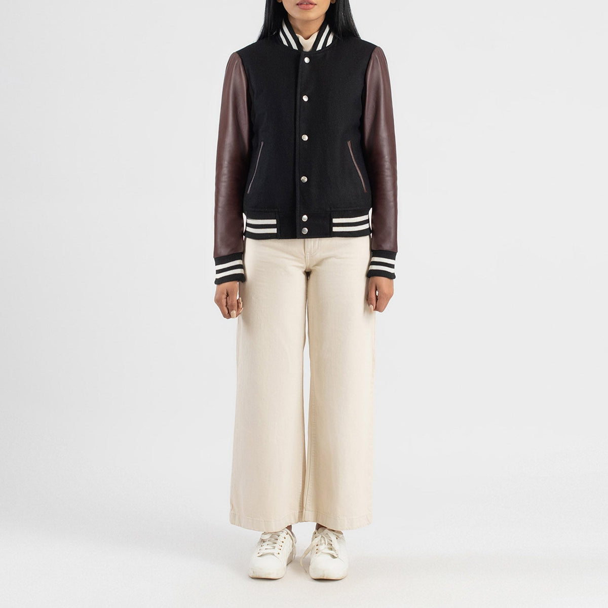 Savant Varsity レザージャケット レディース – alternate product view 3