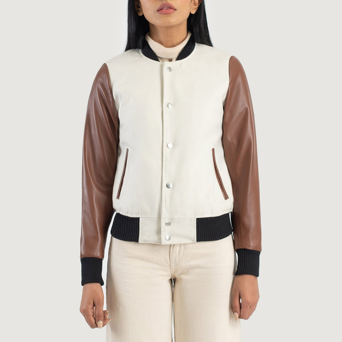 Savant Varsity レザージャケット レディース – alternate product view 4