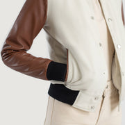 Savant Varsity レザージャケット レディース – alternate product view 6