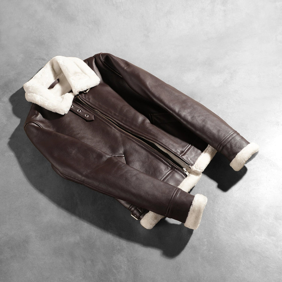 
Sherilyn B-3 ブラック レザーボンバージャケット レディース – alternate product view 7