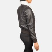 Stella G-1 レザーボンバージャケット レディース – alternate product view 5