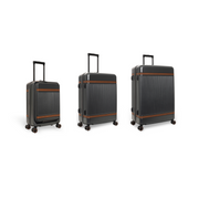 Urban Graphite Suitcase Set Front Pocket Zuna レディース, front view