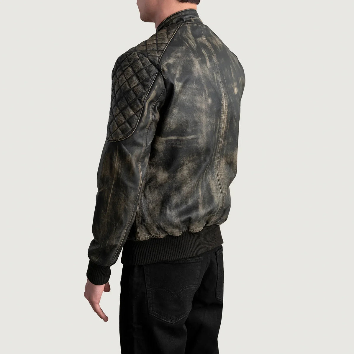 Sven レザーボンバージャケット メンズ – alternate product view 6