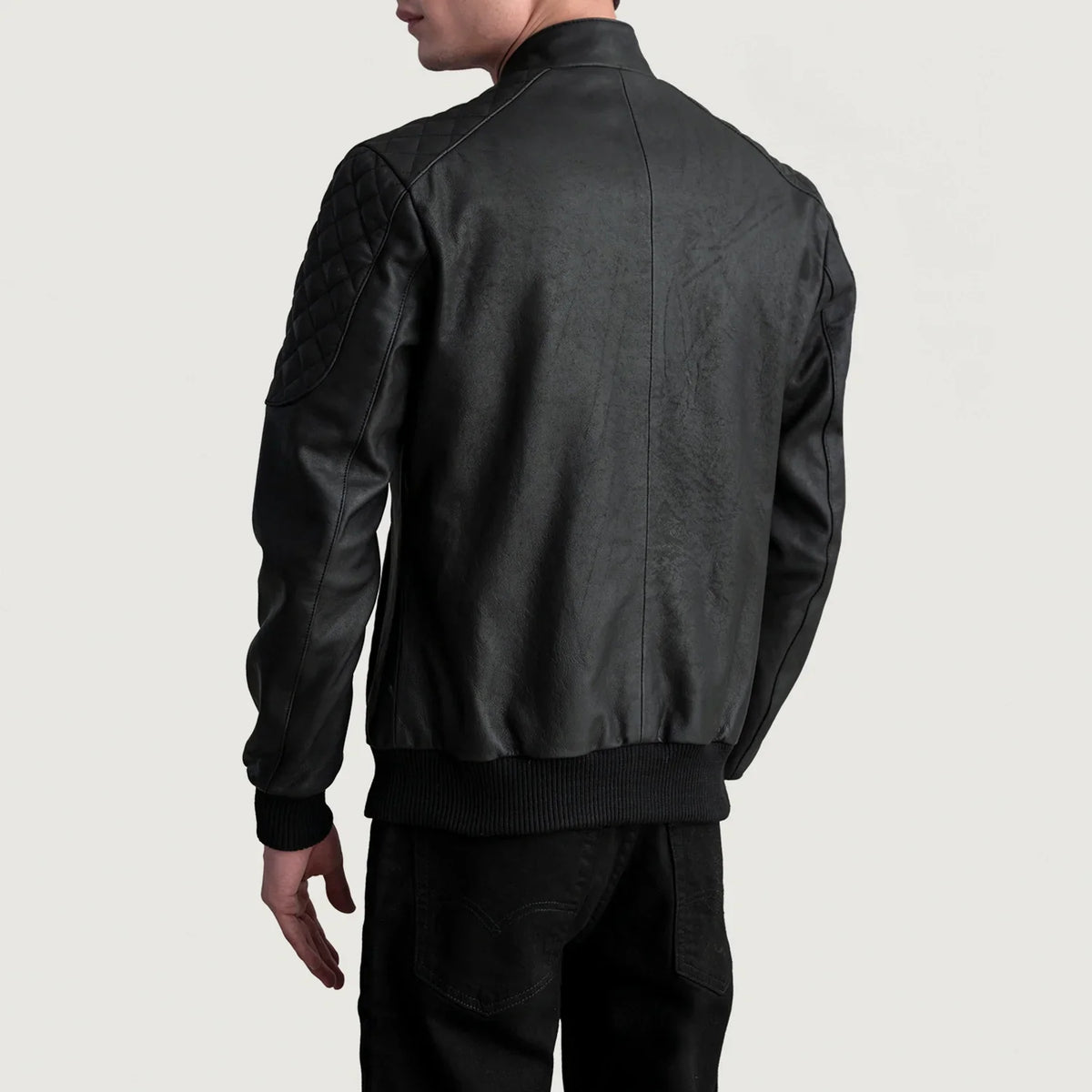 Sven レザーボンバージャケット メンズ – alternate product view 6