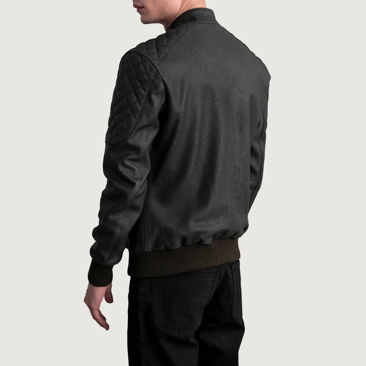 Sven レザーボンバージャケット メンズ – alternate product view 6